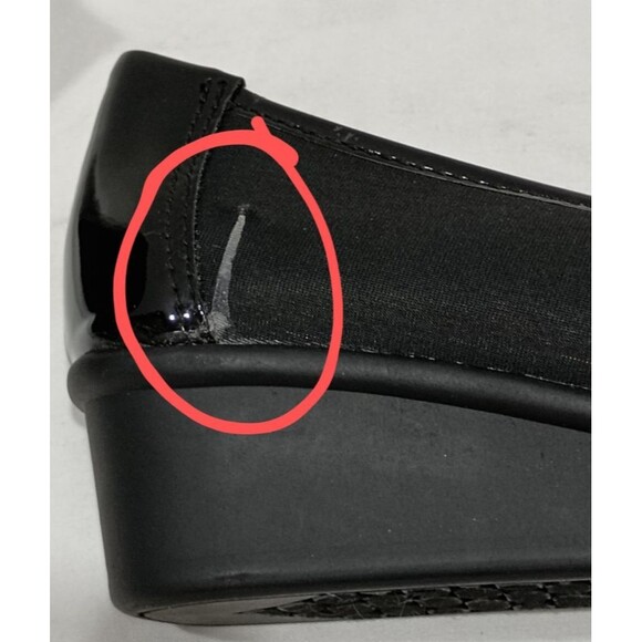 LONDON FOG Chester Neoprene Dress Wedge Size 8 Medium -  New w/ Defect - Picture 6 of 10